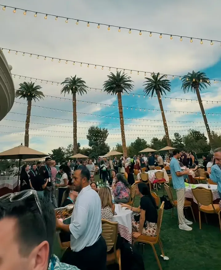 Transform 2026 networking under palm trees